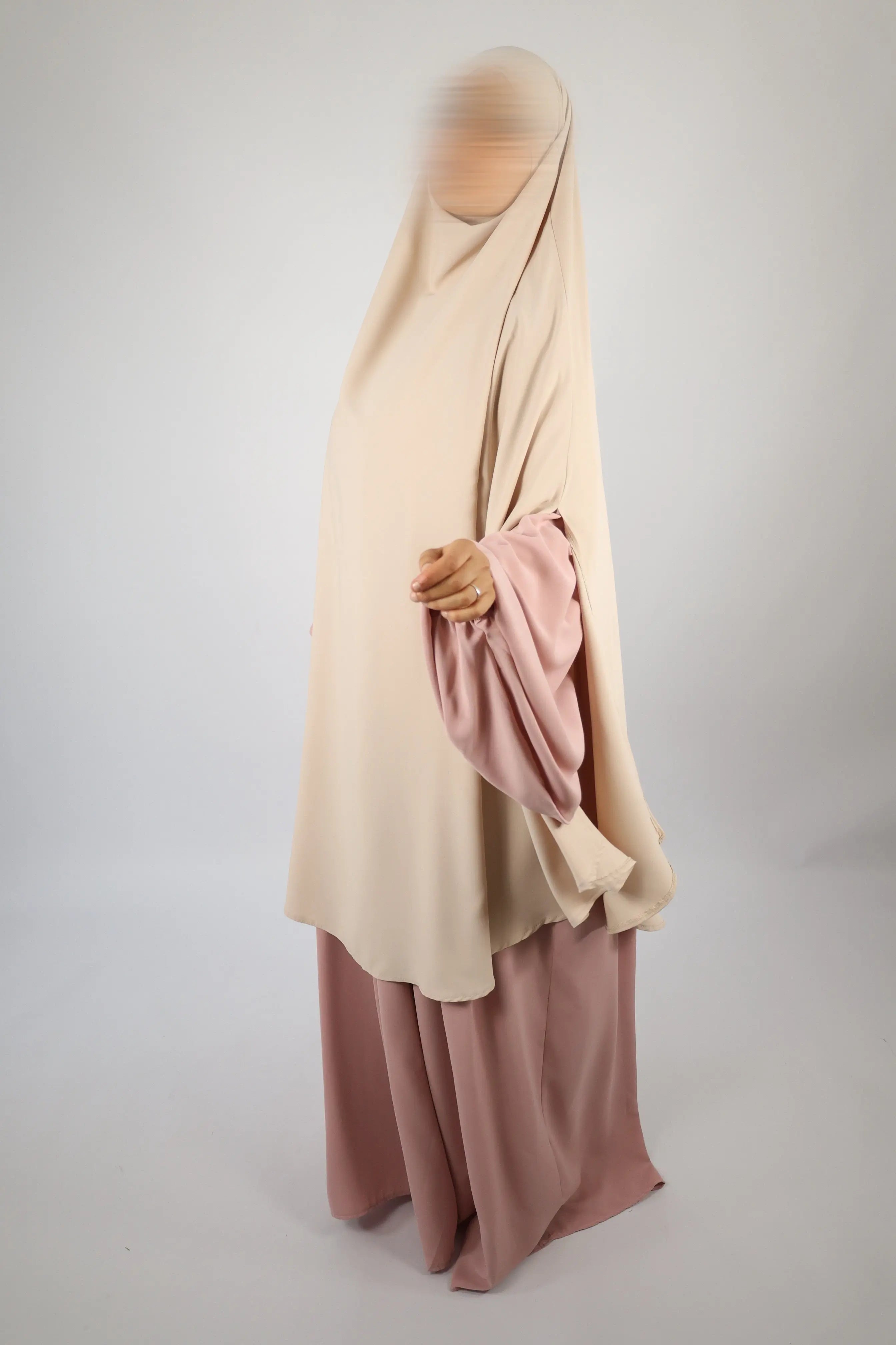 KHIMAR MEDINE - MAXI FENTE signature  Beige