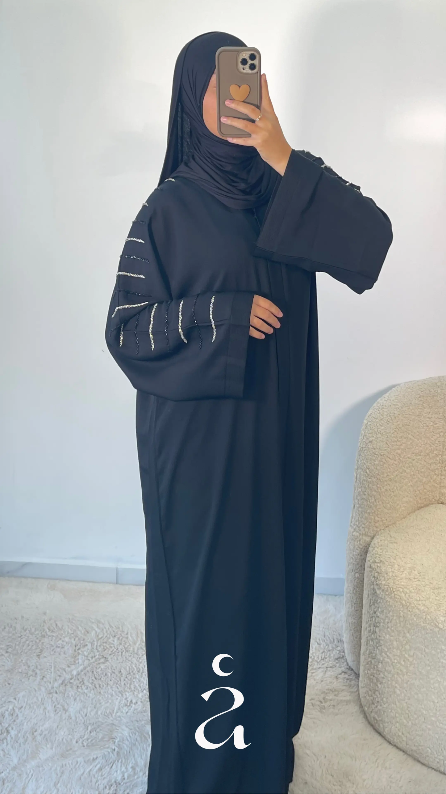 Abaya Dubai Rayé