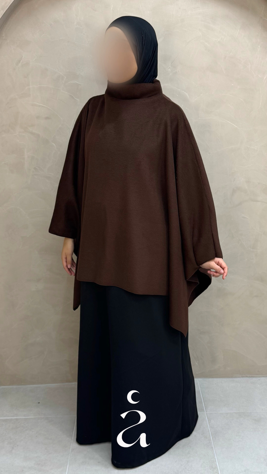 Cape polaire unicolors - Zina  Marron