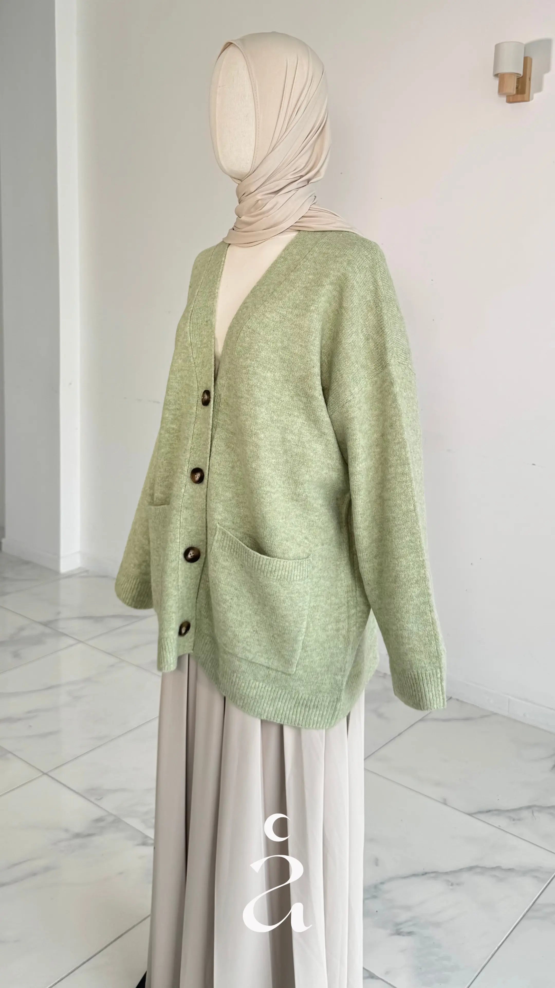 Cardigan laine boutonière - Jannah 