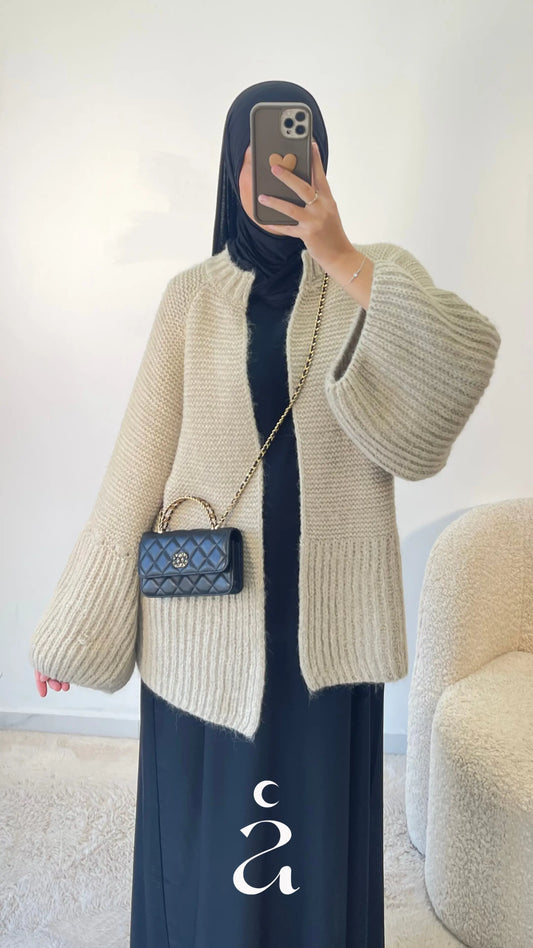 GILET TRICOT - NASNA  LX/L / Olive