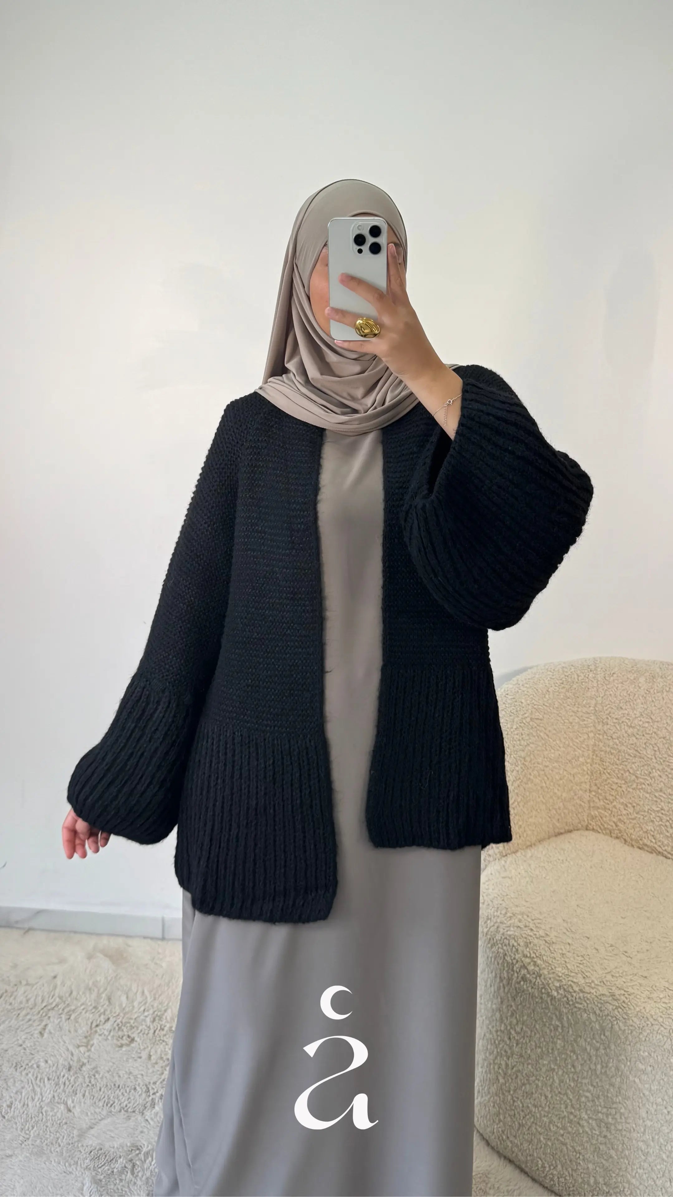 GILET TRICOT - NASNA  LX/L / Noir