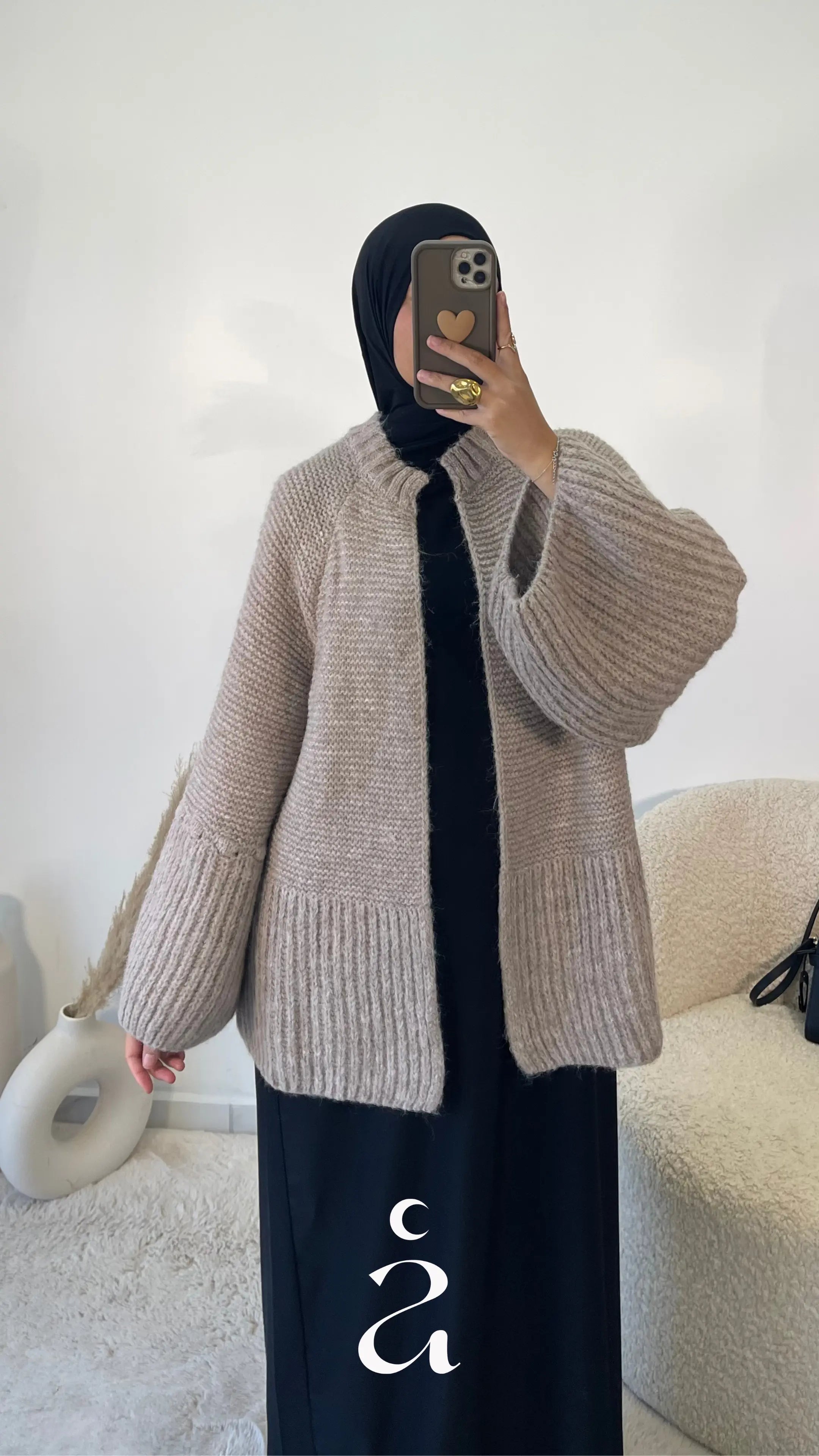 GILET TRICOT - NASNA  LX/L / Taupe