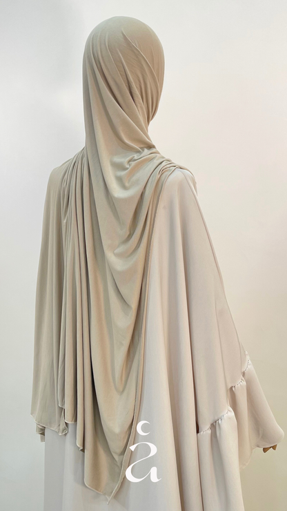 HIJAB JERSEY - COTON  Beige