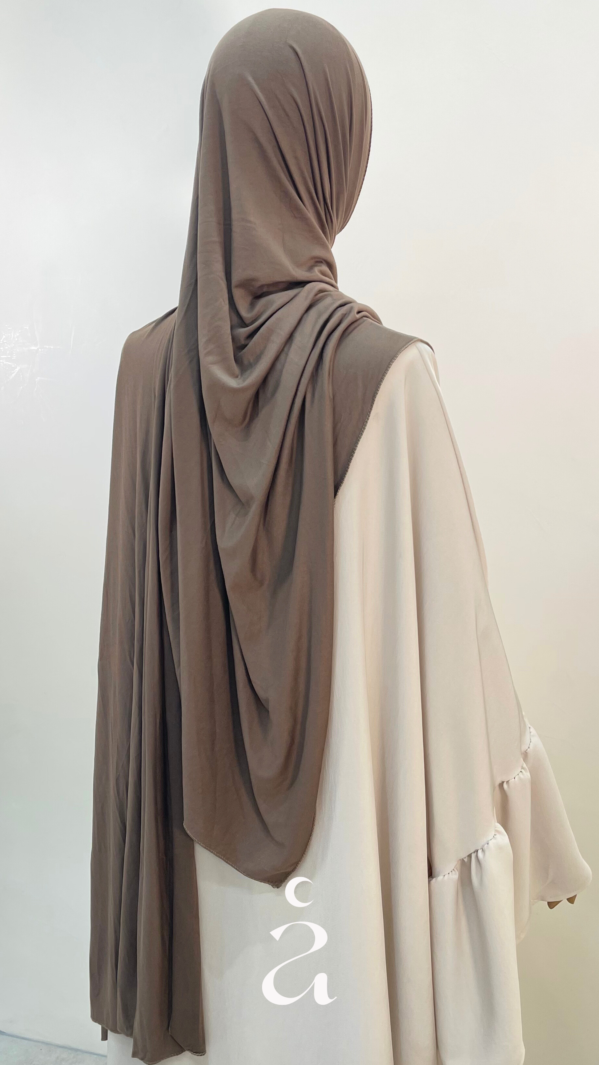 HIJAB JERSEY - COTON  Taupe