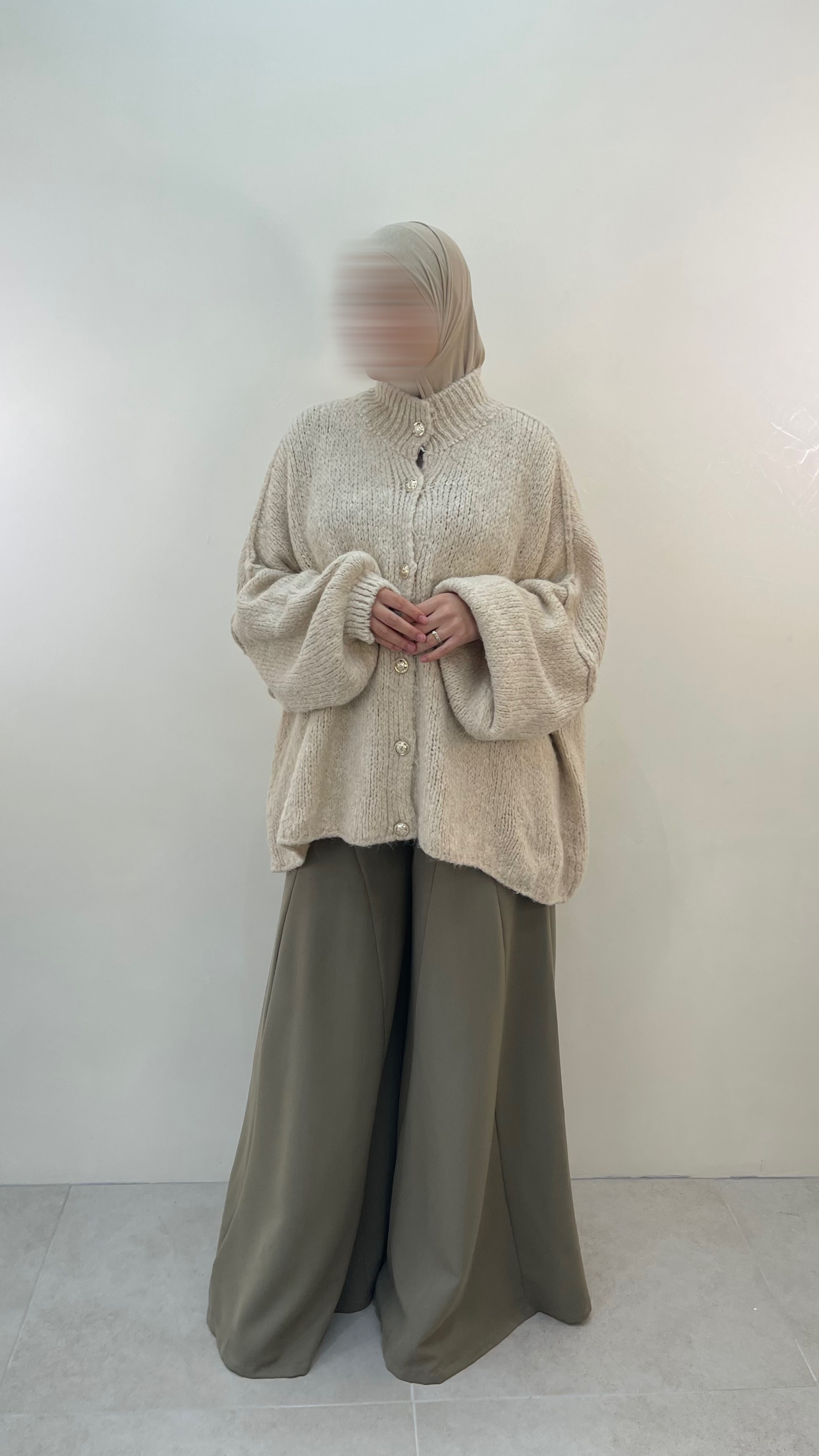 PANTALON OVERSIZE PATTES D’ÉLÉPHANT - LAYLA  Taupe / M