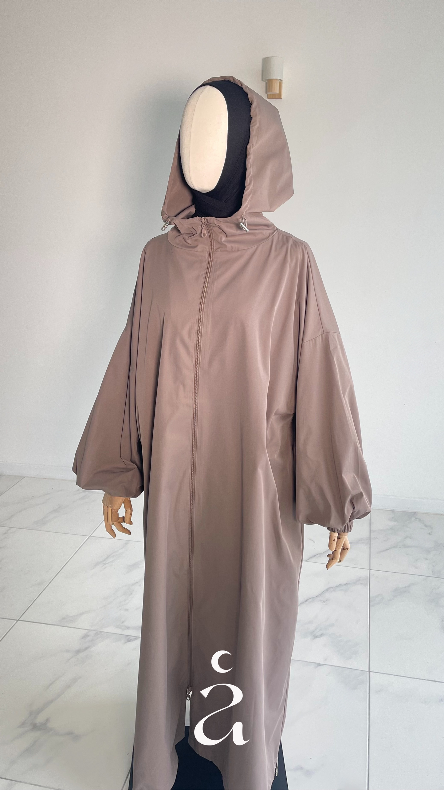 Parka long Imperméable - Zahra  Taupe / Taille 3