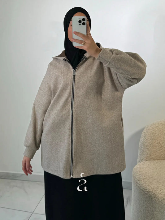 VESTE À ZIP - Alniya Paris