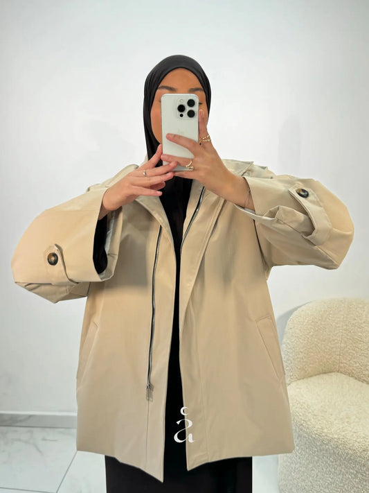 SHORT TRENCH COAT