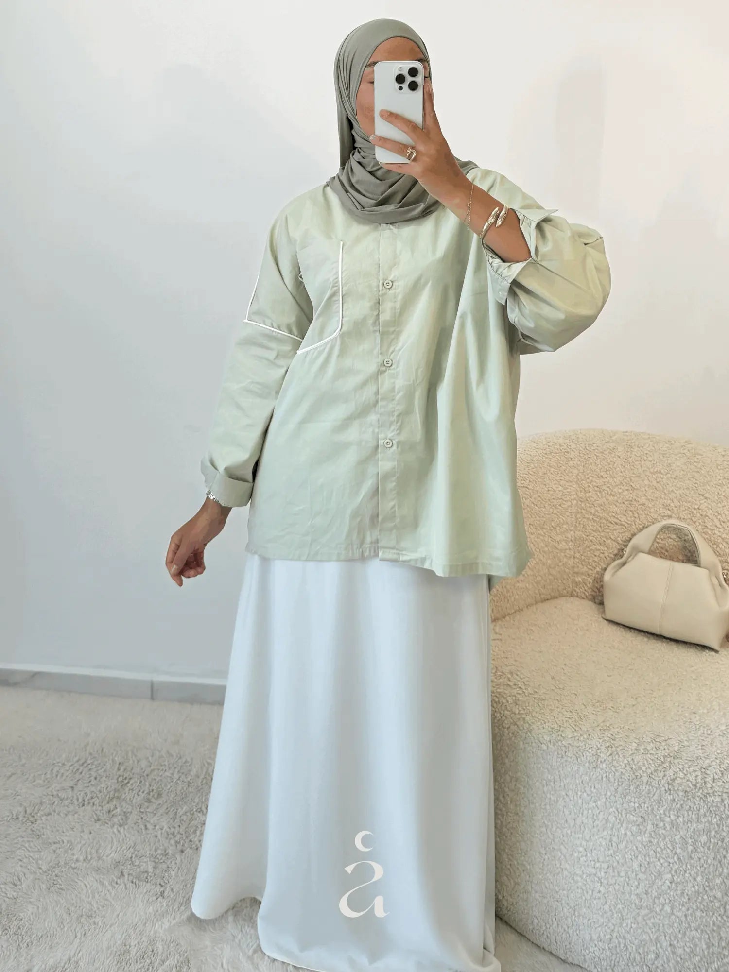 JUPE SATINÉ PREMIUM - Alniya Paris