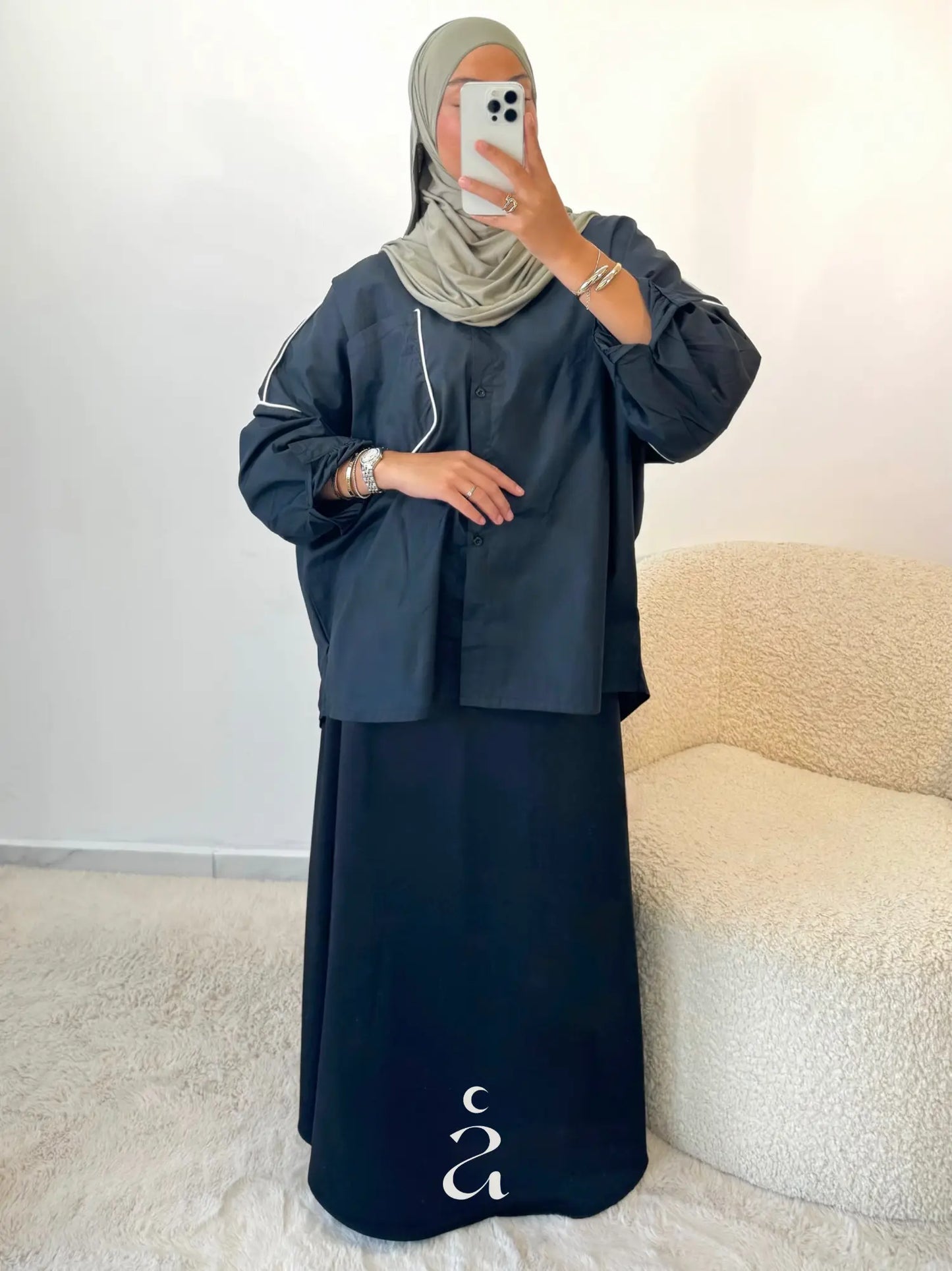 JUPE SATINÉ PREMIUM - Alniya Paris