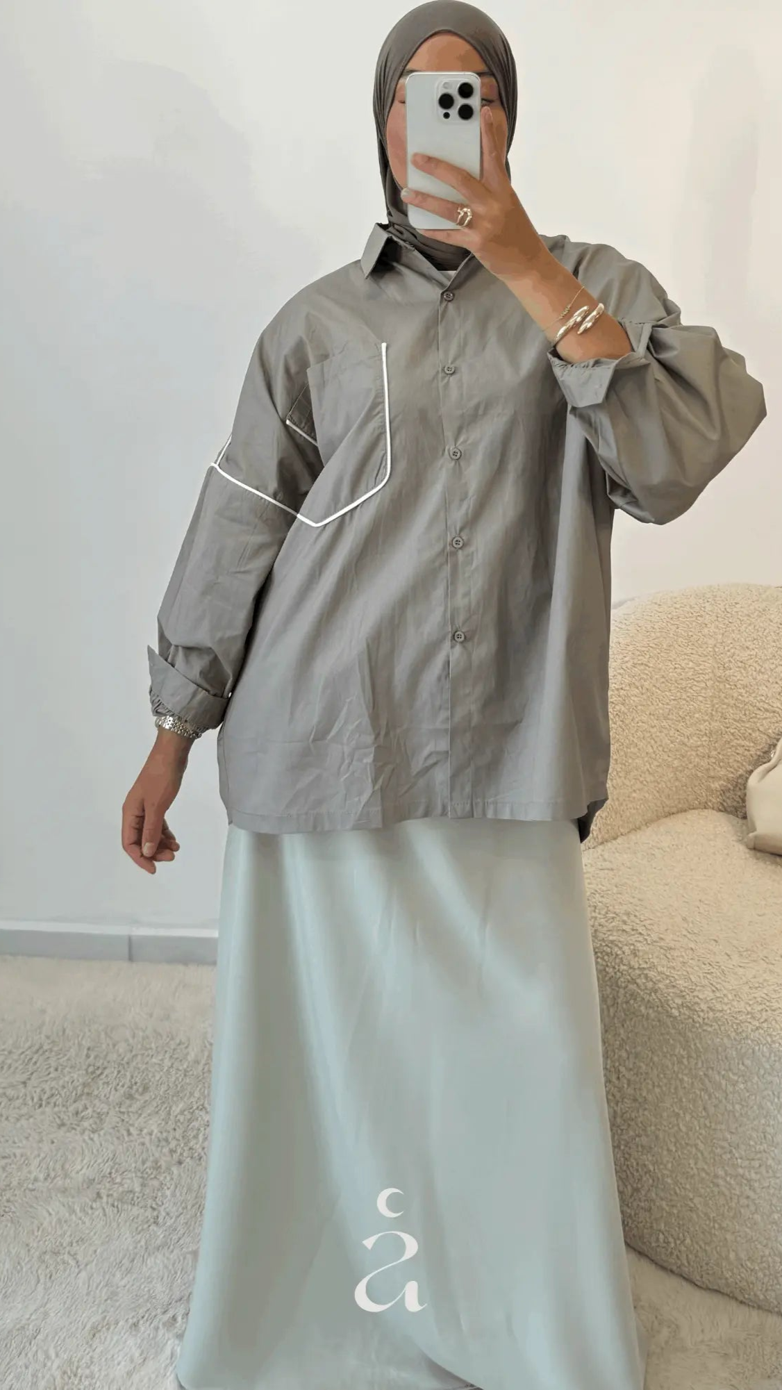 JUPE SATINÉ PREMIUM - Alniya Paris