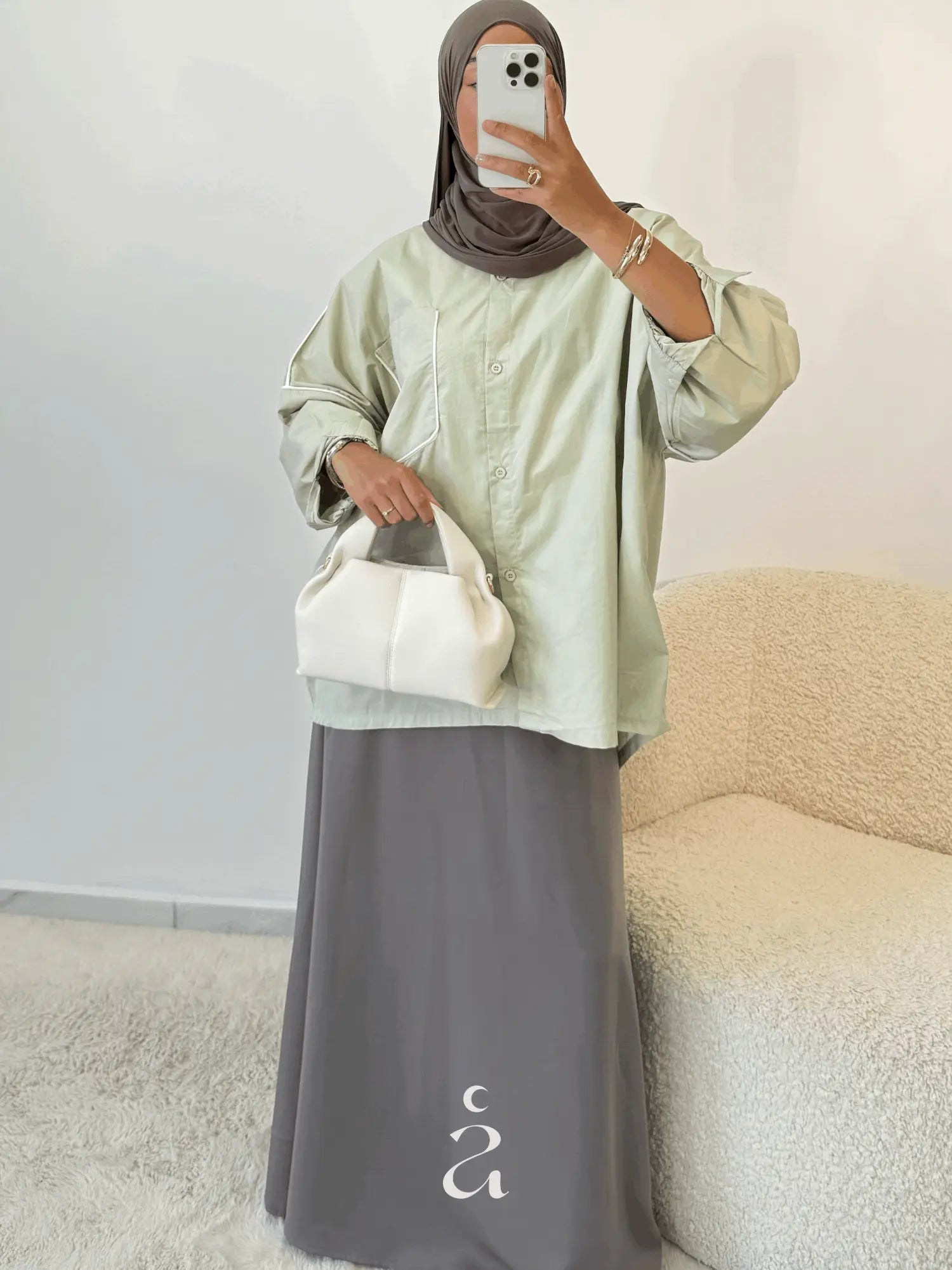 JUPE SATINÉ PREMIUM - Alniya Paris