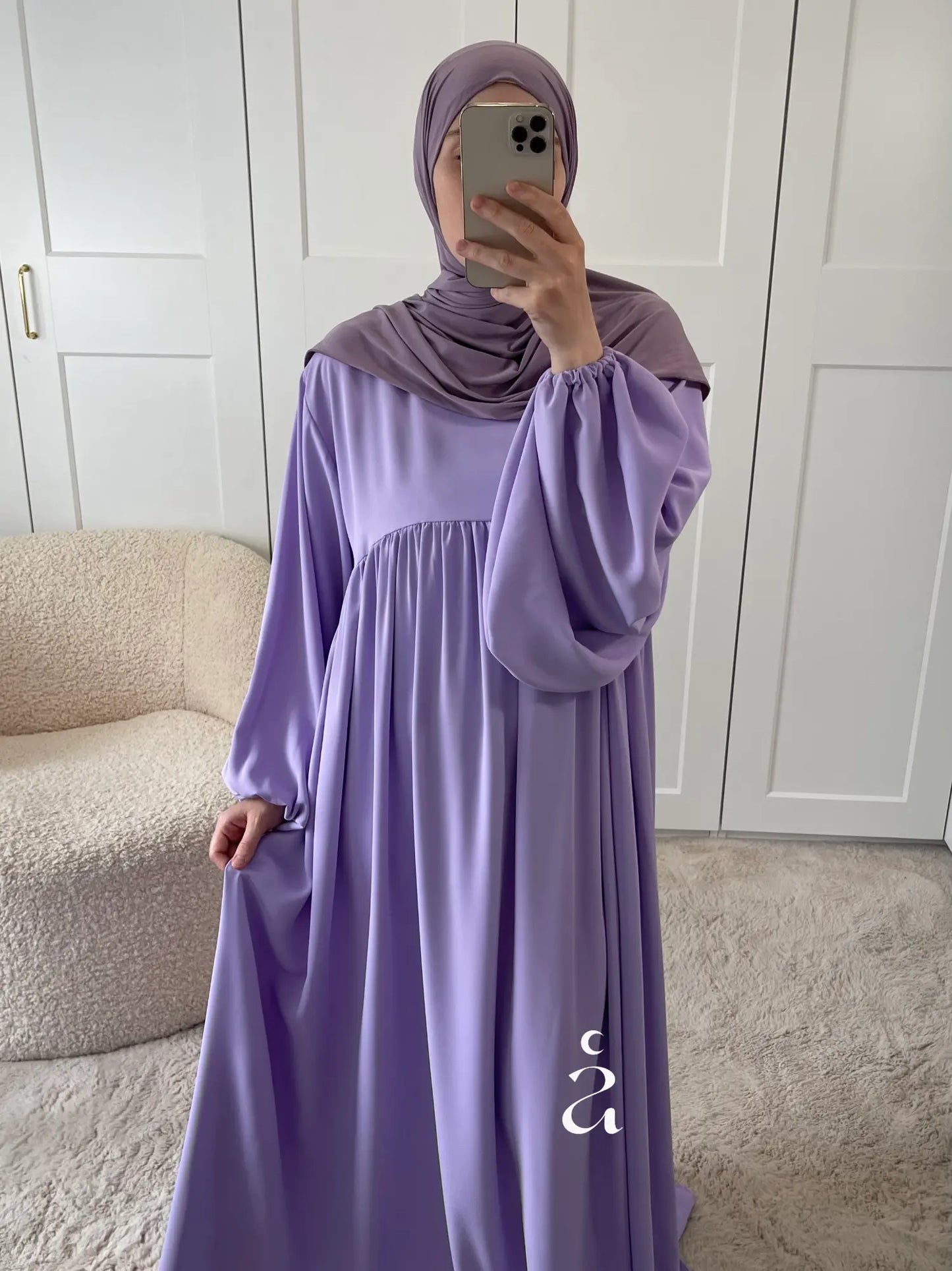ABAYA ESMA SOIE DE MEDINE Alniya Paris