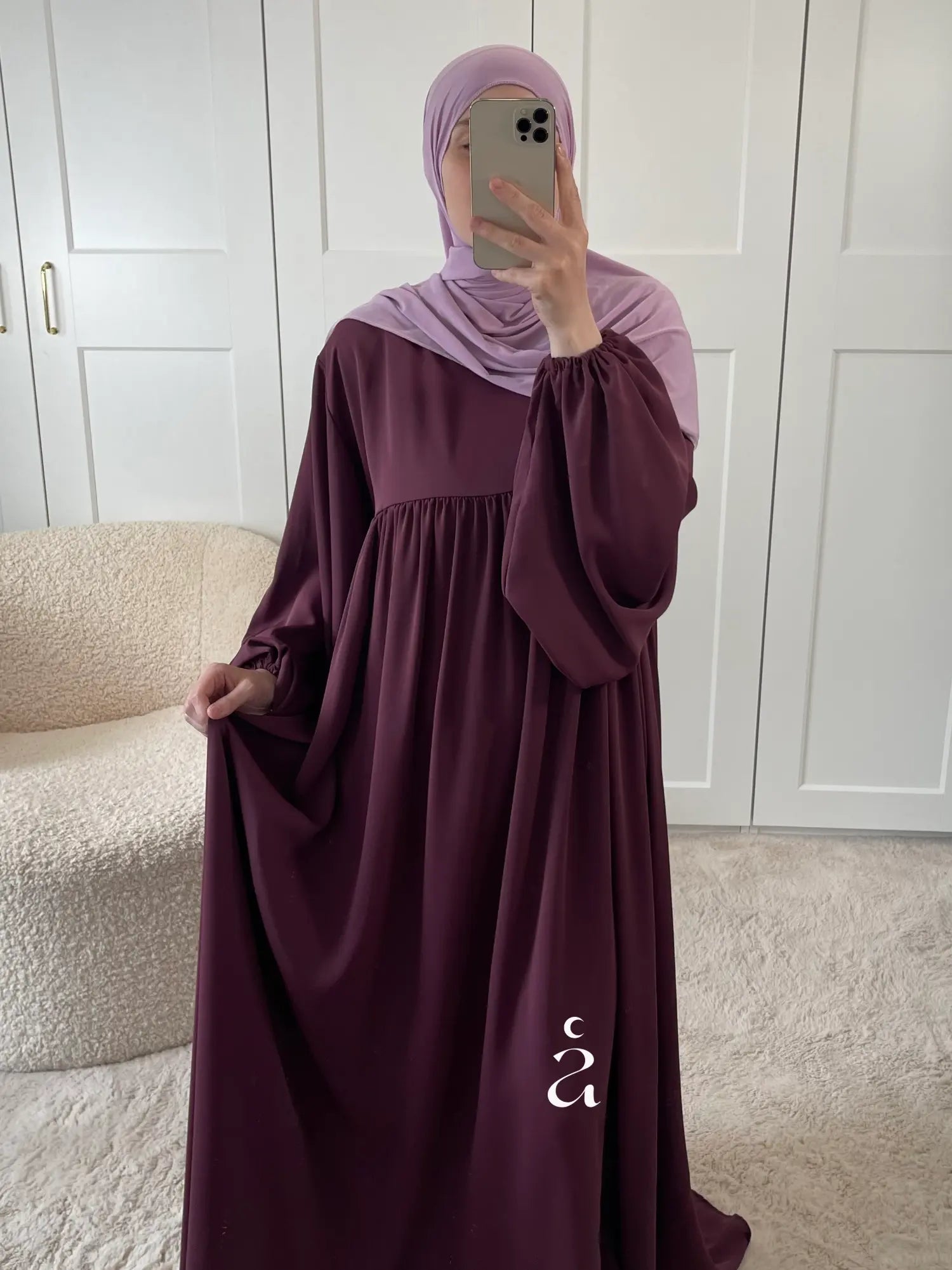 ABAYA ESMA SOIE DE MEDINE Alniya Paris