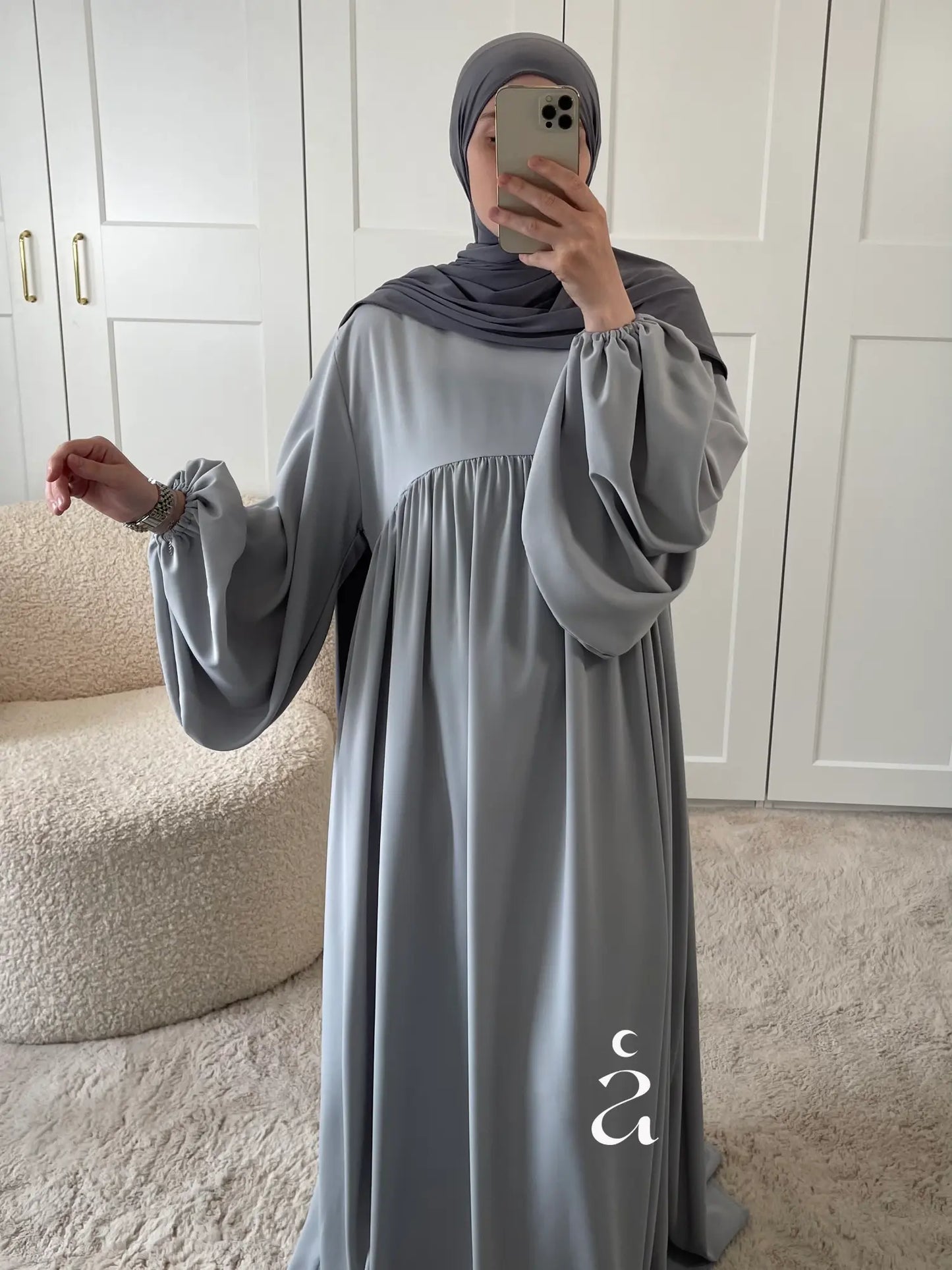ABAYA ESMA SOIE DE MEDINE Alniya Paris