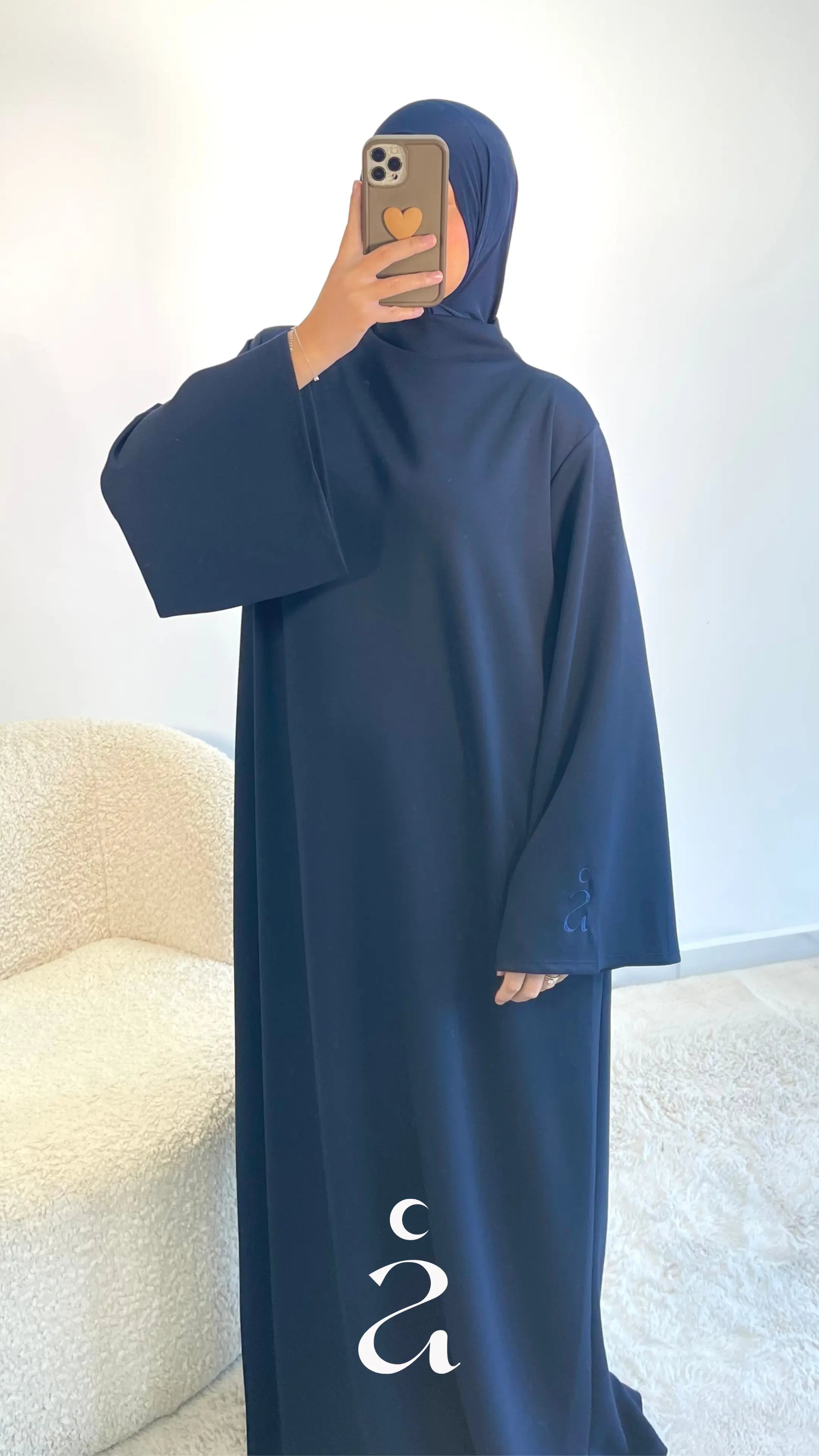 Robe Jogging Coton YUNA - Alniya  Bleu nuit / Taille 3