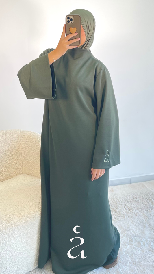 Robe Jogging Coton Mariya - Alniya  Kaki / Taille 3