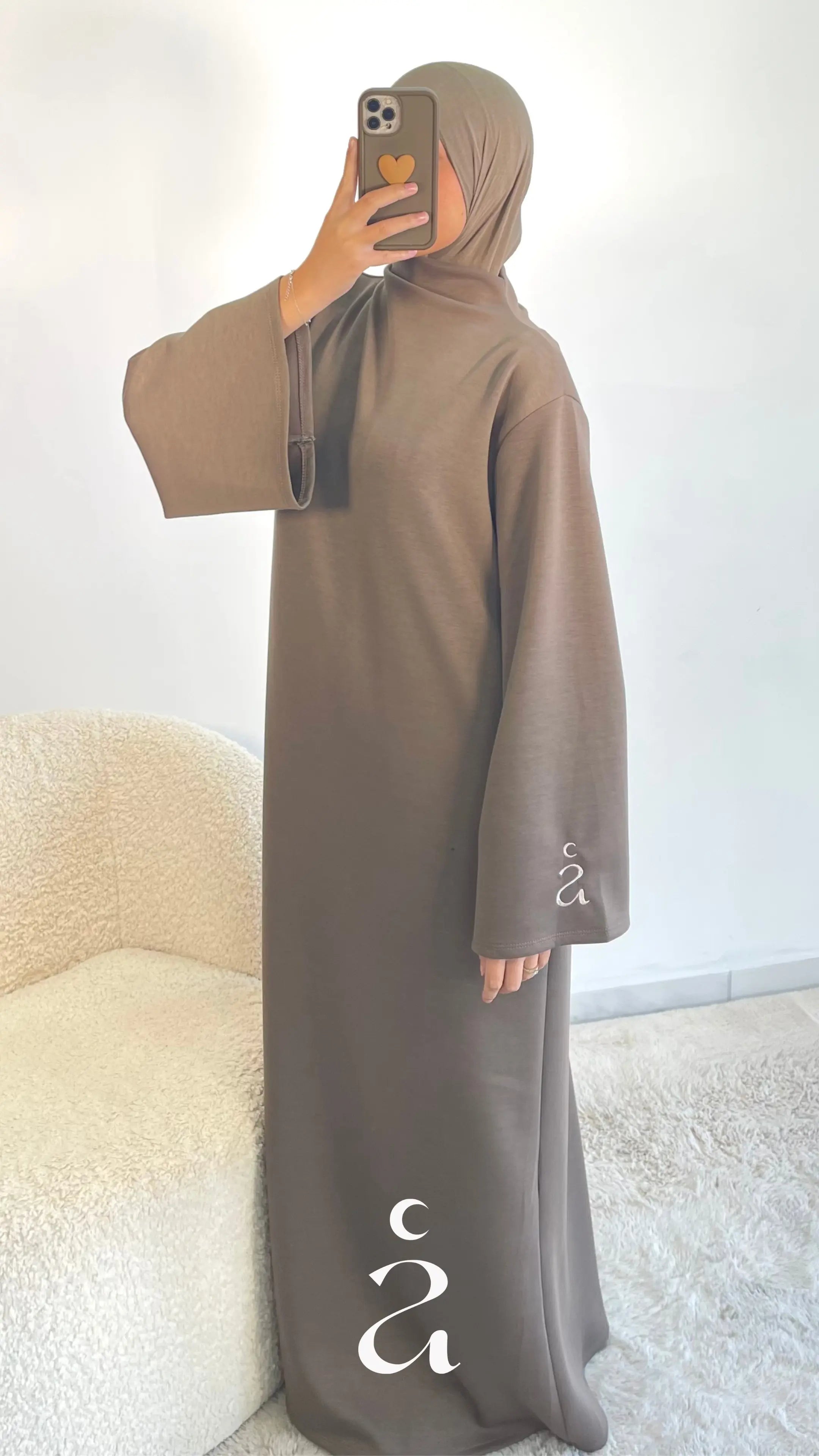 Robe Jogging Coton YUNA - Alniya  Taupe / Taille 3