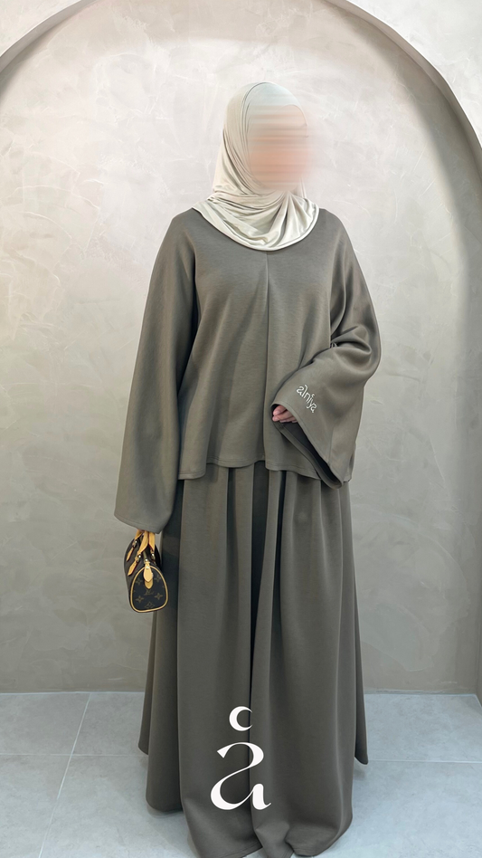 ENSEMBLE OVERSIZE - SAMIRA  Taupe / Taille 2