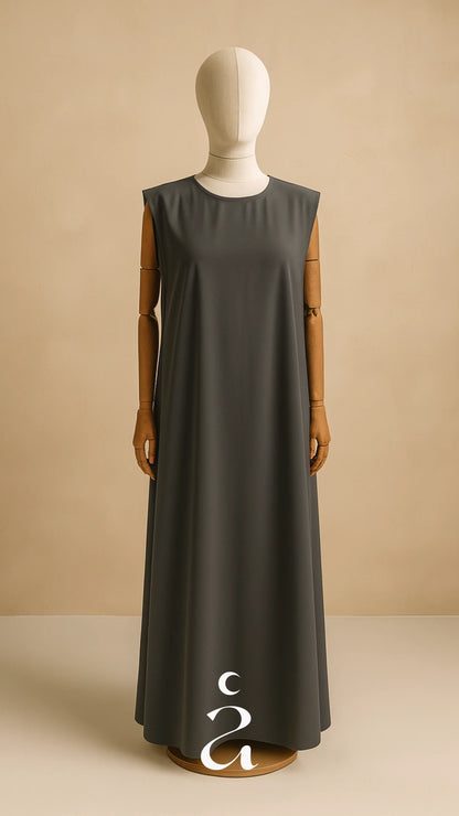 SOUS ROBE - SOIE DE MEDINE  Gris foncé