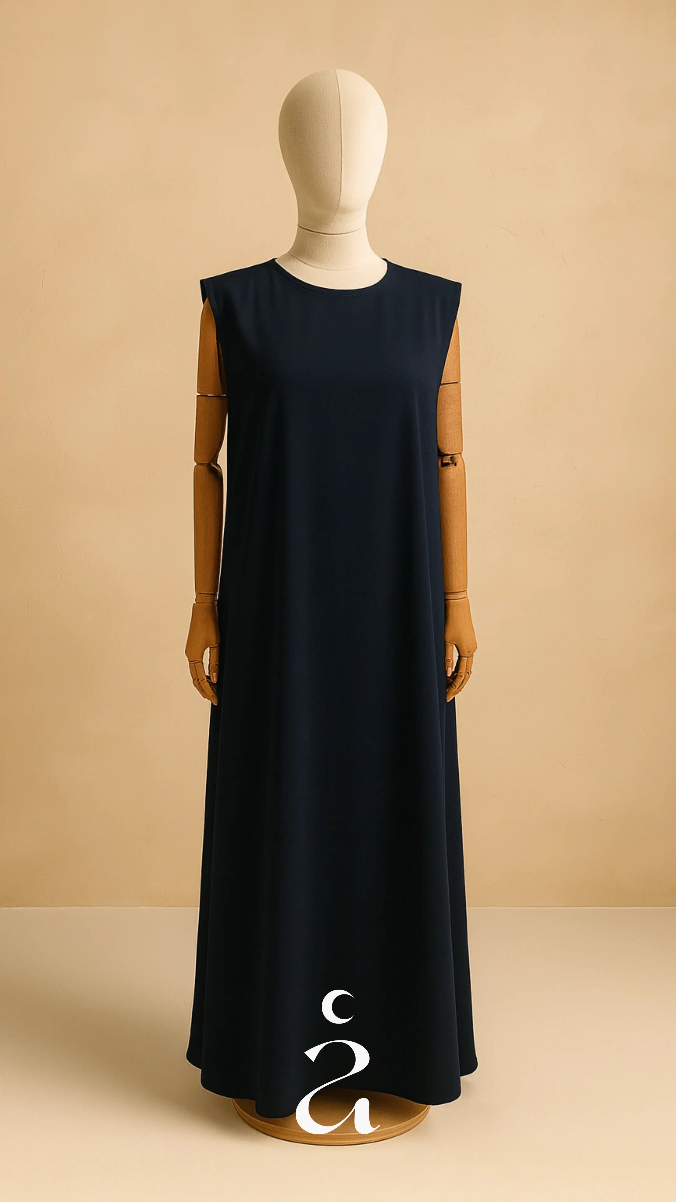 SOUS ROBE - SOIE DE MEDINE  Noir